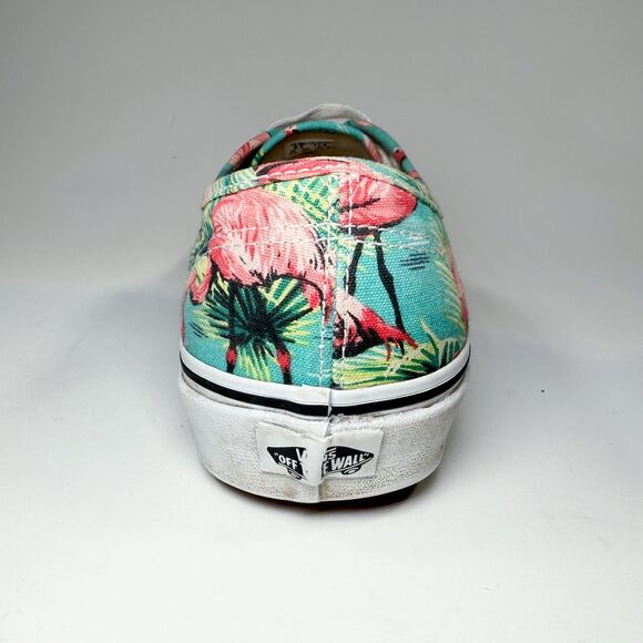 Vans Authentic Low Top Sneakers - Flamingo Tropical Print Canvas - Men’s 9.5 - Picture 6 of 16
